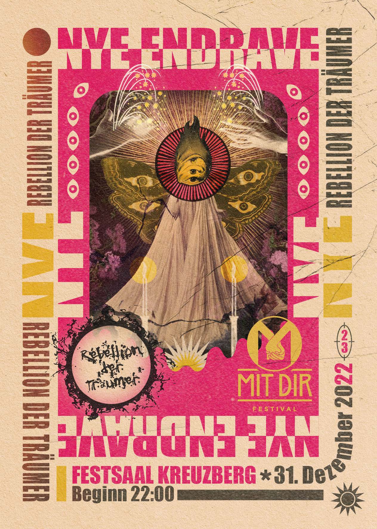 Flyer: NYE ENDRAVE w/Rebellion der Träumer