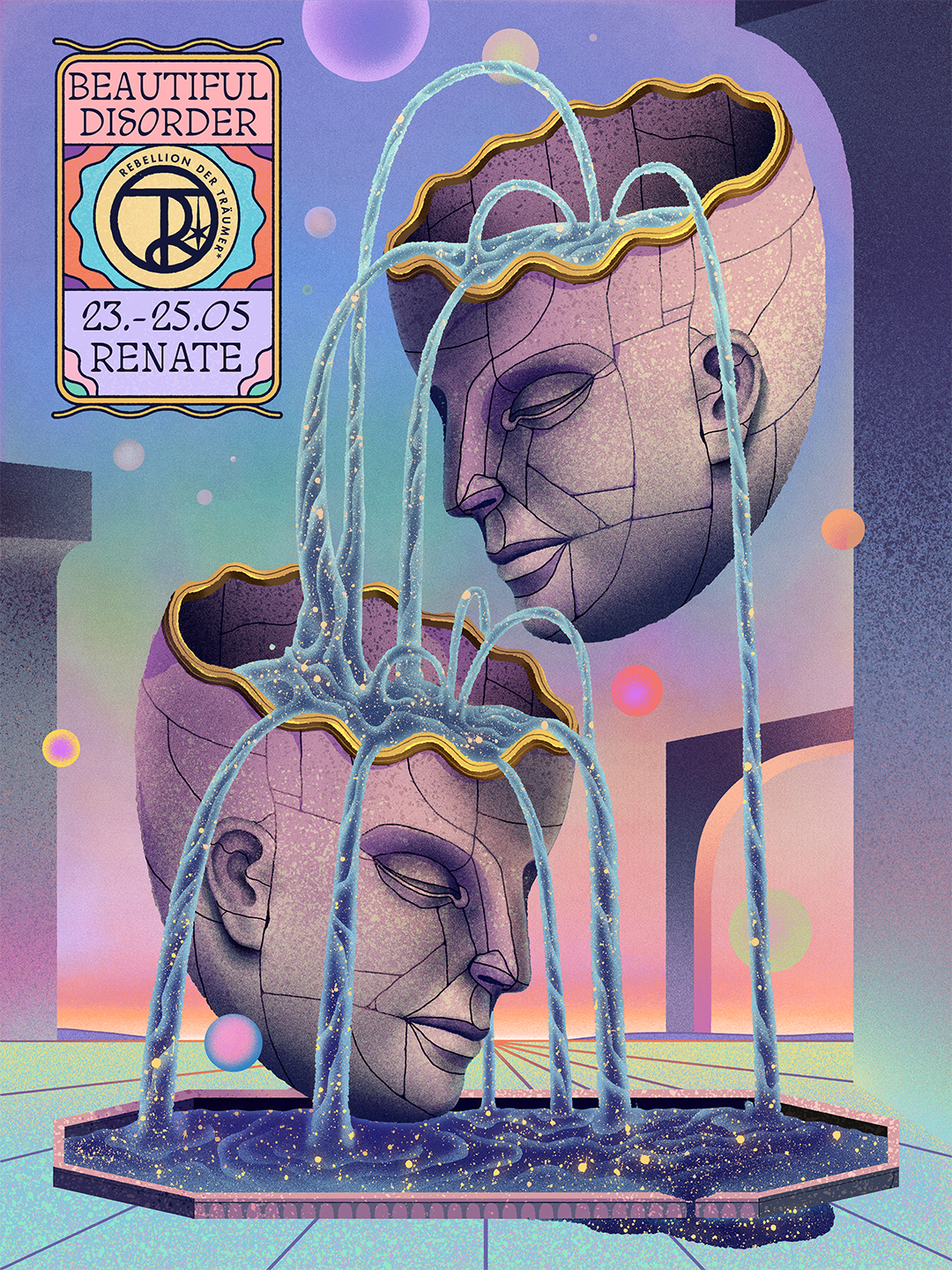 Flyer: Rebellion der Träumer* Beautiful Disorder - Renate - 42 hours - 6 Floors - Open-Air + Indoor